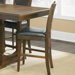 Sante Fe Upholstered Counter Height Chair in in Distressed Dark Rustic Oak