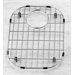 10" x 14.5" Stainless Steel Sink Grid with Black Rubber Feet