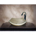 Hand Carved Zen Bowl Vessel Sink in Honey