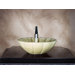 Triton Hand Carved Scalloped Edge Vessel Sink in Cream