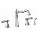 Two Handle Widespread Kitchen Faucet with Side Sprayer