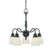 Bella 5 Light Arm Down Chandelier