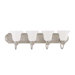 Ballerina  Vanity Light with Frosted White Glass in Brushed Nickel