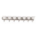 Ballerina  Vanity Light with Frosted White Glass in Brushed Nickel