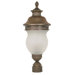 Luxor  Post Lantern in Platinum Gold
