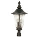 Parisian  Post Lantern in Textured Black