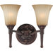 Franklin Two Light Bath Vanity in Georgetown Bronze