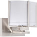 Portia 7.625" Energy Star One Light Bath Vanity in Brushed Nickel