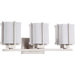 Logan 20.25" Energy Star Three Light Bath Vanity in Brushed Nickel