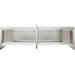 Diesel Three Light Bath Vanity in Polished Nickel with Slate Gray Fabric Shade