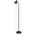 One Light Goose Neck Floor Lamp in Bronze