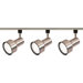Three Light Step Cylinder Track Light Kit in Brushed Nickel