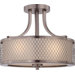 Fusion 3 Light Semi Flush Mount