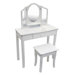 Classic White Vanity and Stool