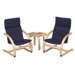 Red Rocker 3 Piece Kiddie Chair Set