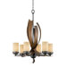 Recycled Aizen 6 Light Chandelier