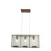 Recycled Rain 3 Light Pendant