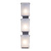 Rain Three Light Vanity Light in Rainy Night with Frosted Grass Shade