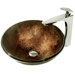 Atlantis Glass Vessel Sink and Single Lever Faucet Set