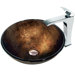 Lava Glass Vessel Sink and Faucet