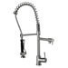 Two Handle Single Hole Pot Filler Kitchen Faucet with Pull-Down Spray