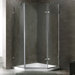 Frameless Clear Neo-Angle Door Shower Enclosure with Low-Profile Base