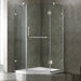 Frameless Clear Neo-Angle Door Shower Enclosure with Low-Profile Base