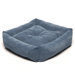 Microfiber Square Pet Bed in Blue