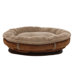 Faux Suede Round Comfy Cup&reg; Dog Bed in Brown