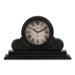Wood Mantle Clock in Black