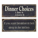 2 Piece Breakfast and Dinner Sign Set