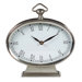 Oval Desk Clock in Pewter