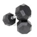 30 lbs Rubber Encased Octagonal Dumbbells