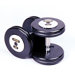 115 lbs Pro-Style Cast Dumbbells in Black