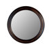Round Mirror in Dark Walnut