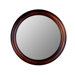 Round Mirror in Mahogany
