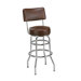 Steel Double Ring 26" Metal Swivel Counter Stool