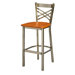 Steel X Back 30" Metal Barstool