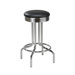 Steel Retro Single Ring 26" Backless Metal Swivel Counter Stool
