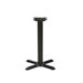 Black Steel Table Base with Stainless Steel or Reversable Table Top