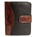 Venezia Tri-Fold French Purse in Black / Brown