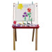Hardwood Adjustable Floor Easel with Chalk and Dry-Erase Board