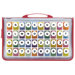 40 Alphabet & Number Kraft Punches in Zipper Case