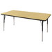 36" x 72" Rectangular Adjustable Activity Table in Maple