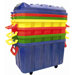 4 Pack of 18 Gallon Stor-N-Roll Toy Trunks with Casters