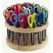24 Piece Kraft Edger Scissors with Rotating Rack