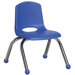 10" Plastic Stack Chair with Chrome Legs