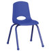 16" Plastic Stack Chair with Matching Painted Legs