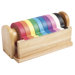 Hardwood Kraft Tape Dispenser With 10 Assorted Rolls