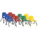 10" Plastic Stack Chair with Chrome Legs (Set of 10)